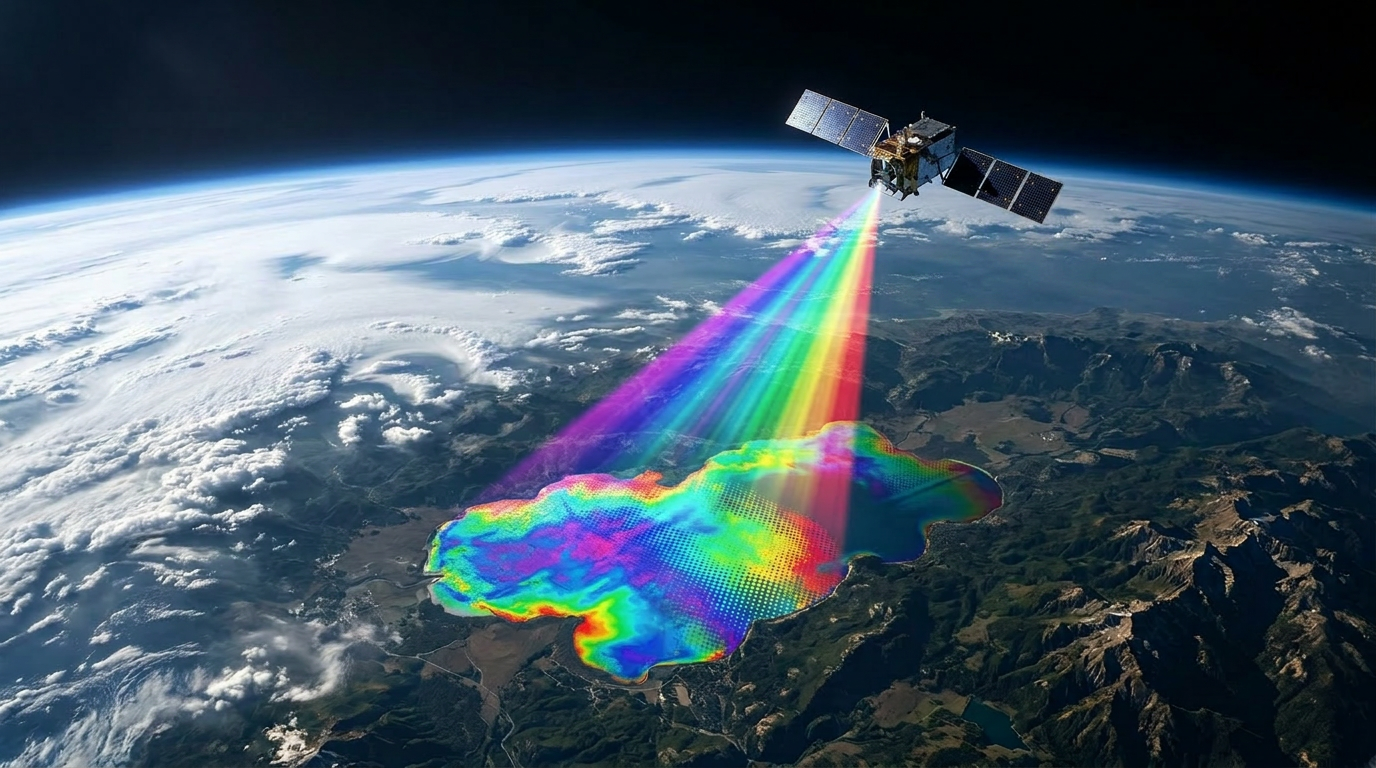 Satellite imaging Earth's water systems